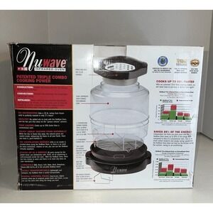 NuWave Pro Infrared Oven Black W/Cookbook #20322 NWOB. Carry Bag Included